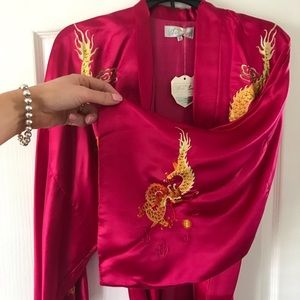 VINTAGE RARE AUTHENTIC CHINESE EMBROIDERED ROBE